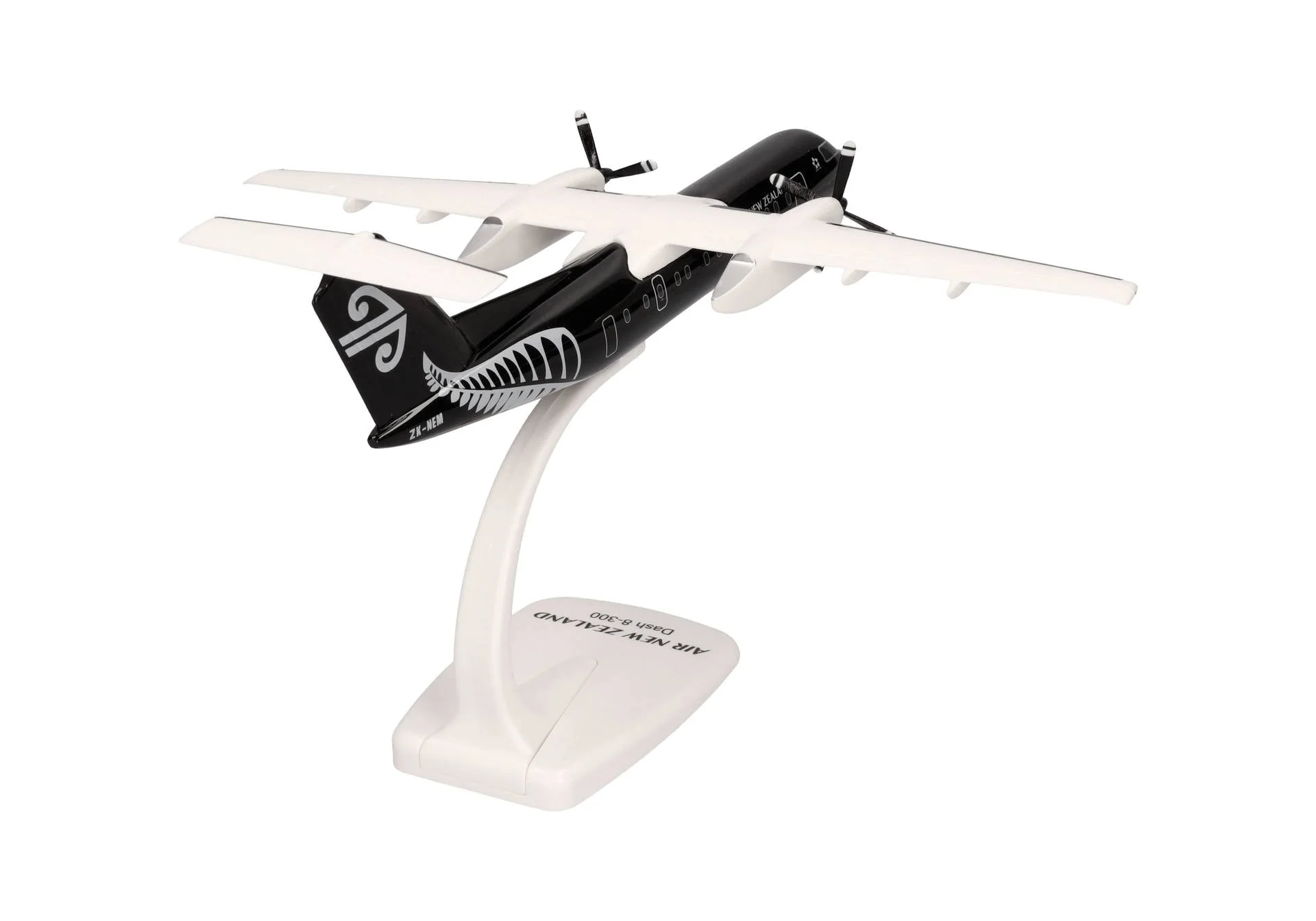 Herpa 1/100 SNAP FIT Air New Zealand DHC-8-300 - All Black Livery ZK-NEM - Image 4