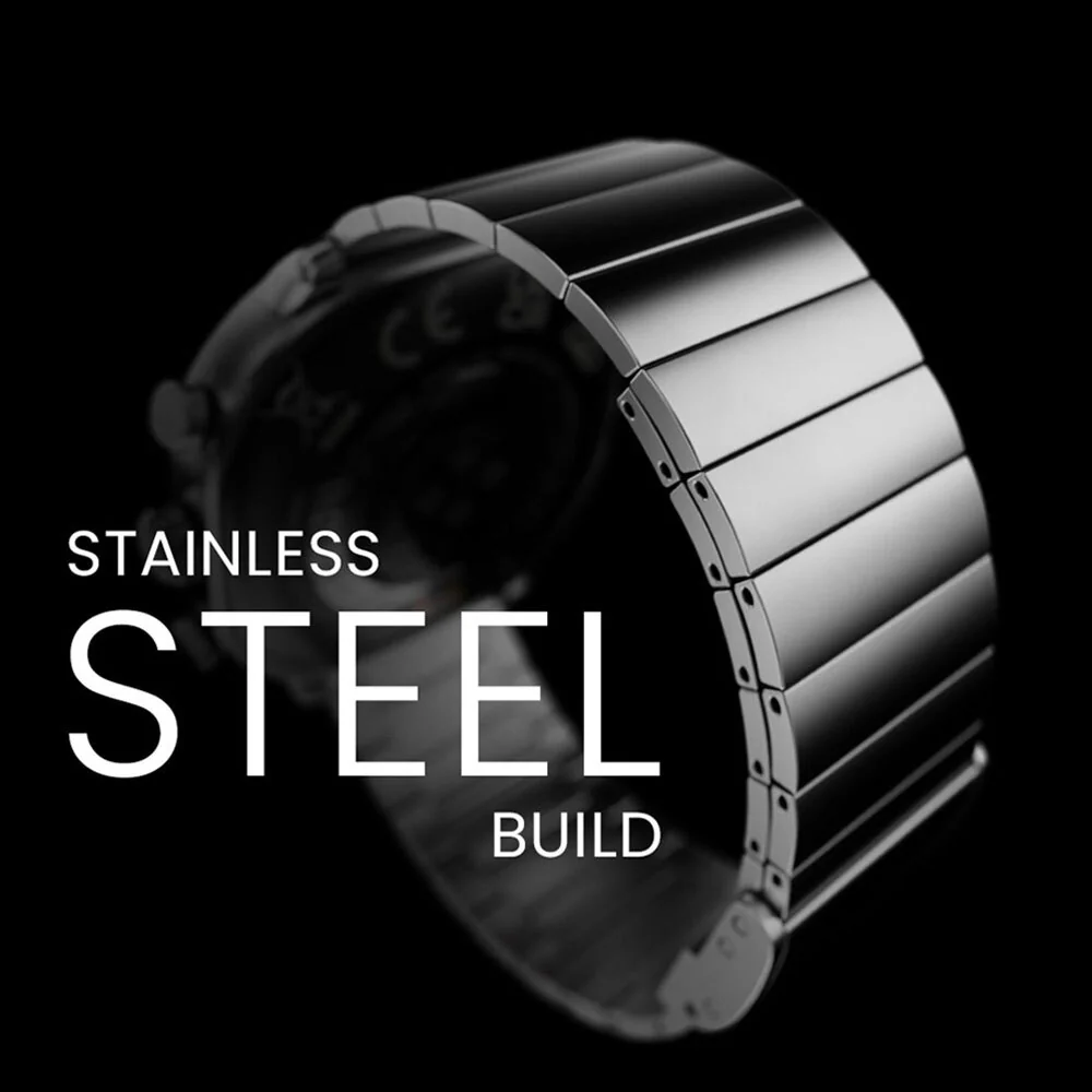 HiFuture AIX Amoled Stainless Steel Smartwatch (Titanium Silver) - Image 6