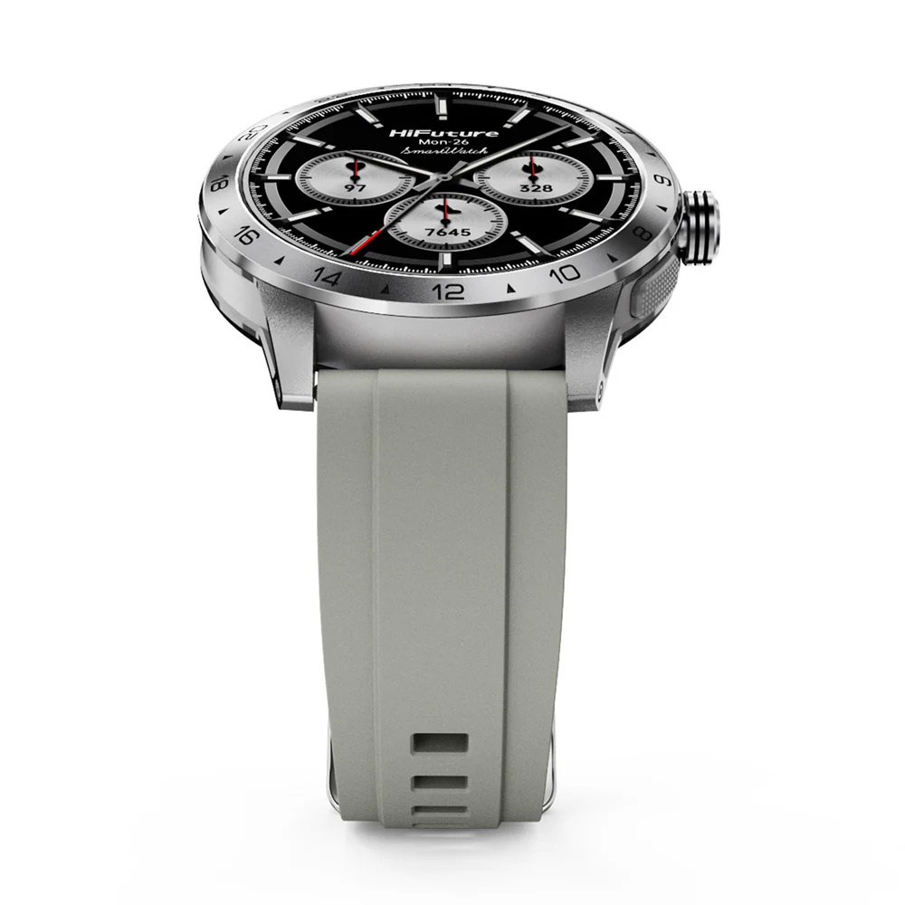 HiFuture FLEX2 Sports/Fitness Bluetooth Smart Watch 1.39" FHD Display Silver - Image 3