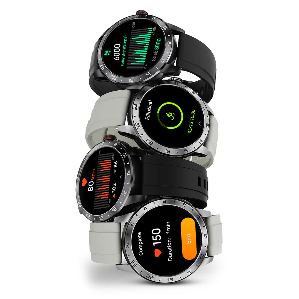 HiFuture FLEX2 Sports/Fitness Bluetooth Smart Watch 1.39" FHD Display Silver - Image 6