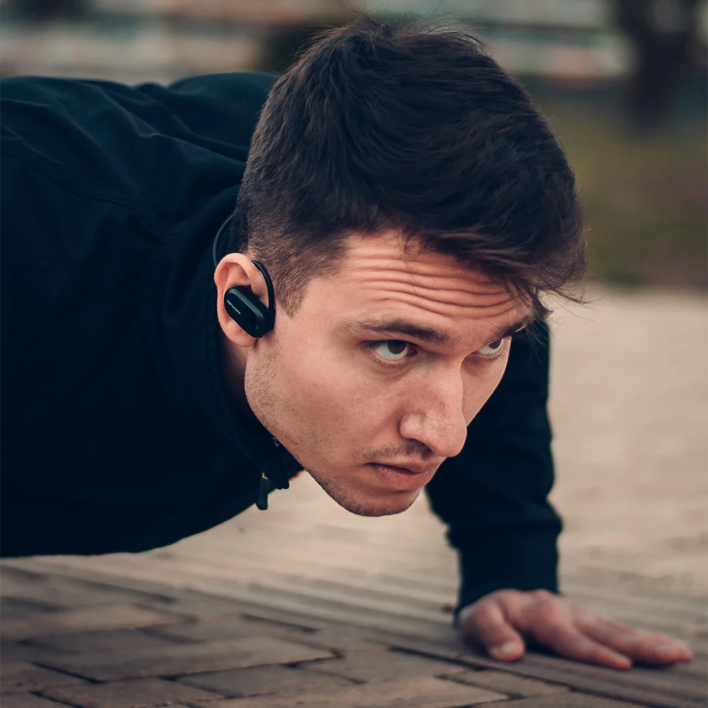 HiFuture FutureMate Open Ear Wireless Headphones (Black) - Image 2