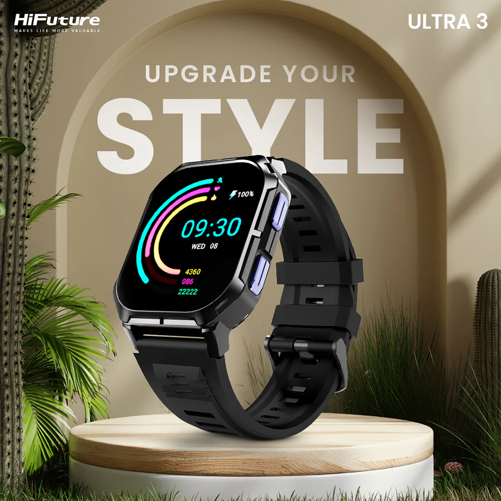 HiFuture Ultra3 Sports & Fitness Smartwatch (Carmine Orange) - Image 2