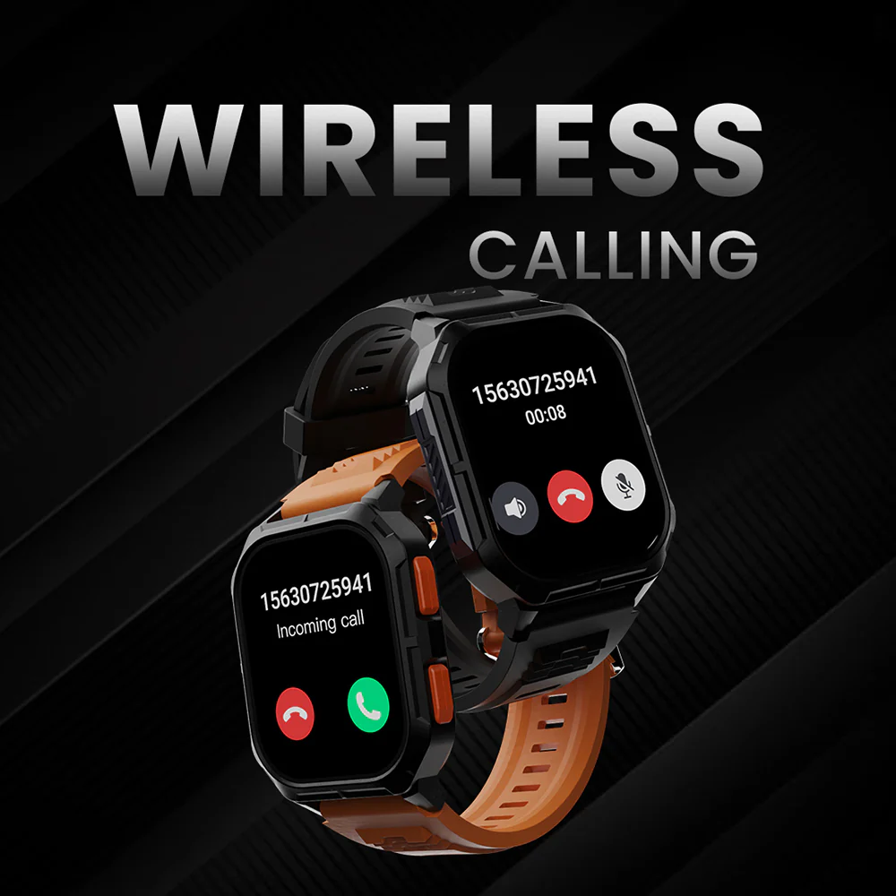 HiFuture Ultra3 Sports & Fitness Smartwatch (Carmine Orange) - Image 4