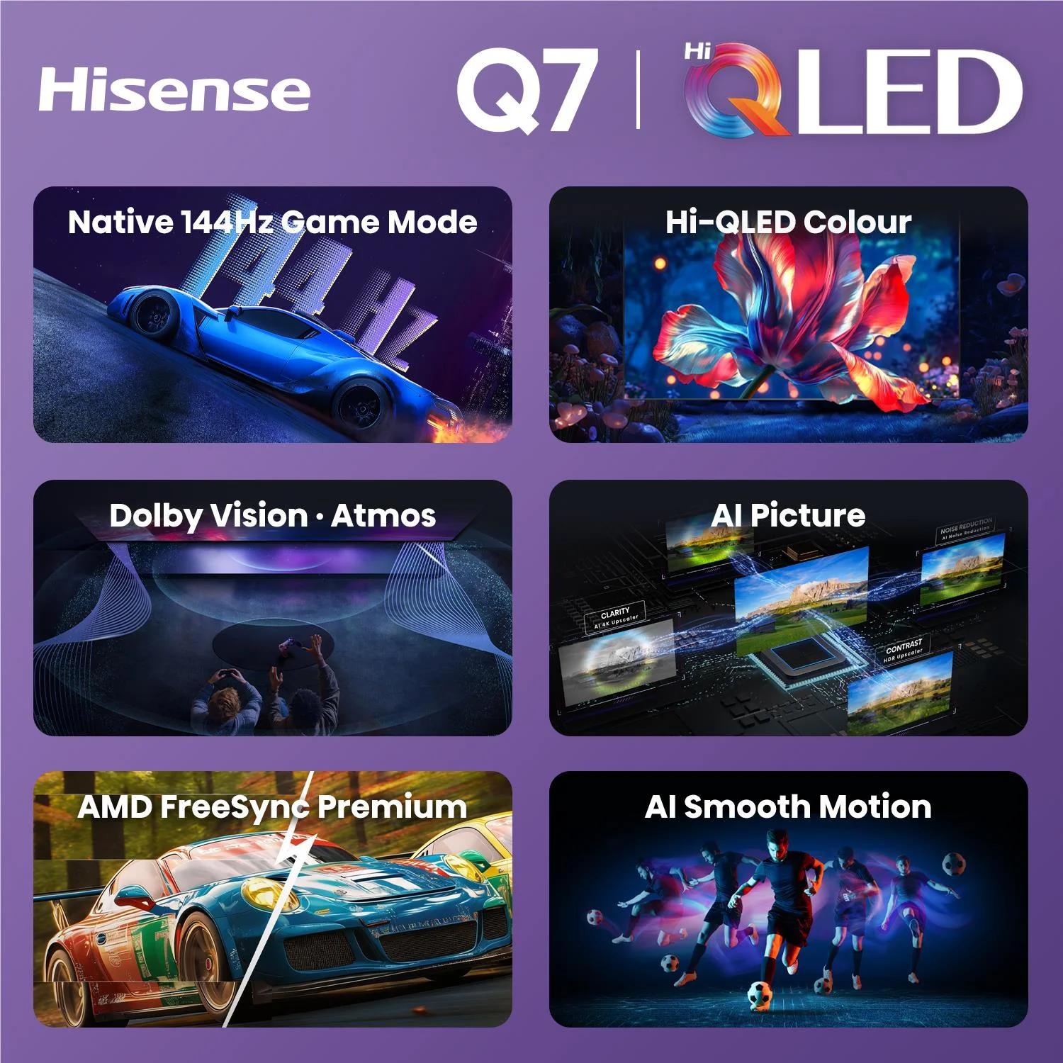 Hisense 100" Q7SAU 4K Hi-QLED Smart TV [2026] - Image 7