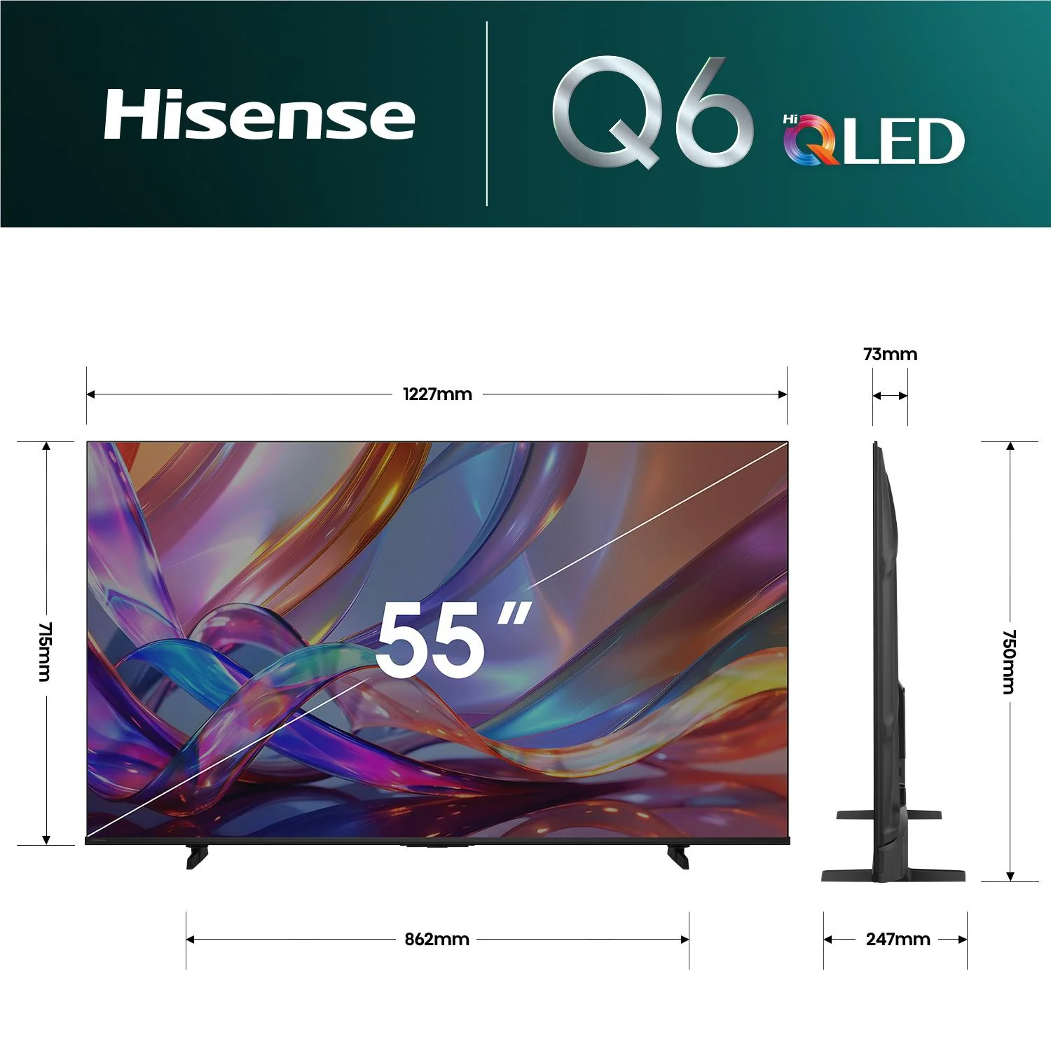Hisense 55" Q6SAU 4K Hi-QLED Smart TV [2026] - Image 5