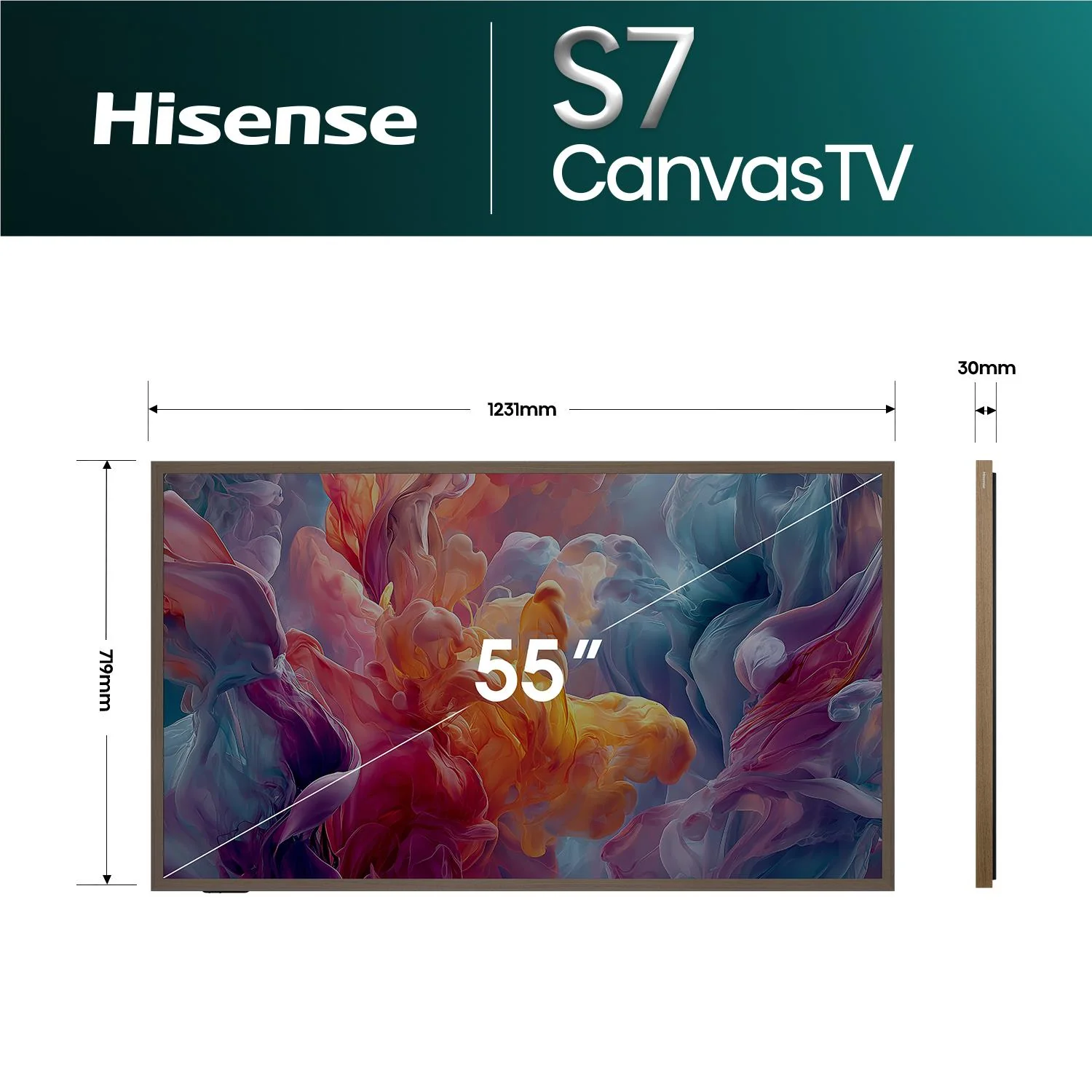 Hisense 55'' S7SAU 4K Hi-QLED CanvasTV [2026] - Image 5