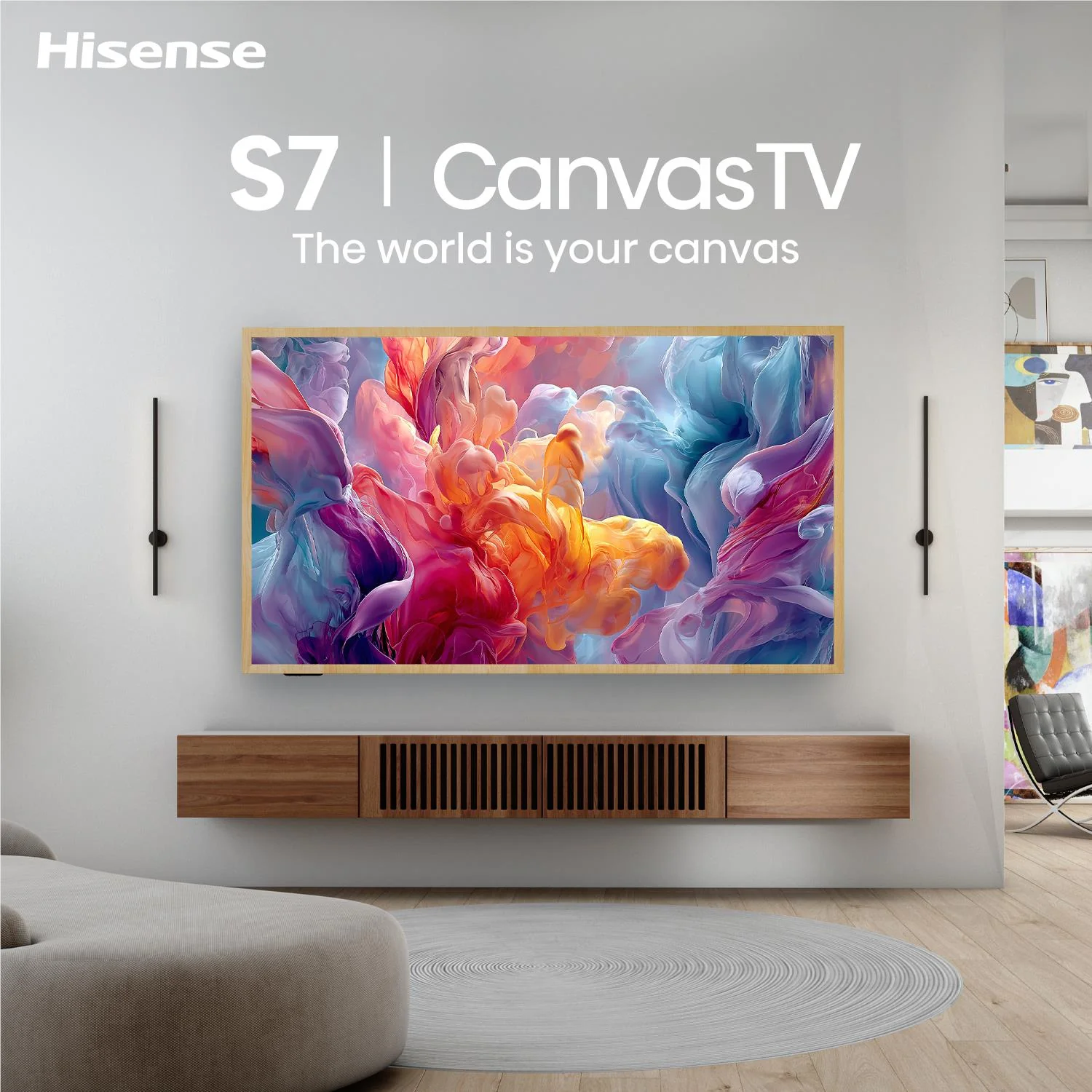 Hisense 55'' S7SAU 4K Hi-QLED CanvasTV [2026] - Image 6