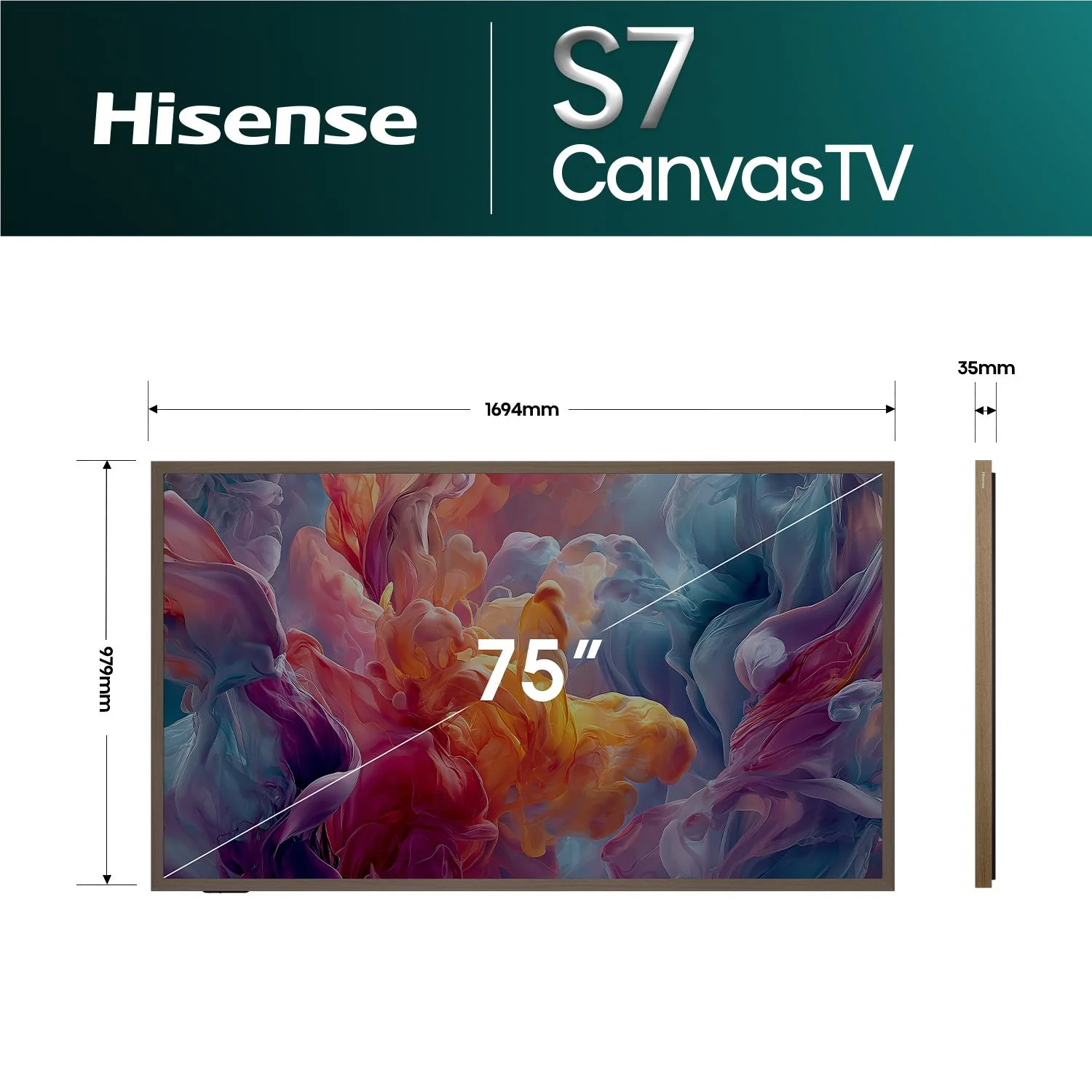 Hisense 75'' S7SAU 4K Hi-QLED CanvasTV [2026] - Image 5