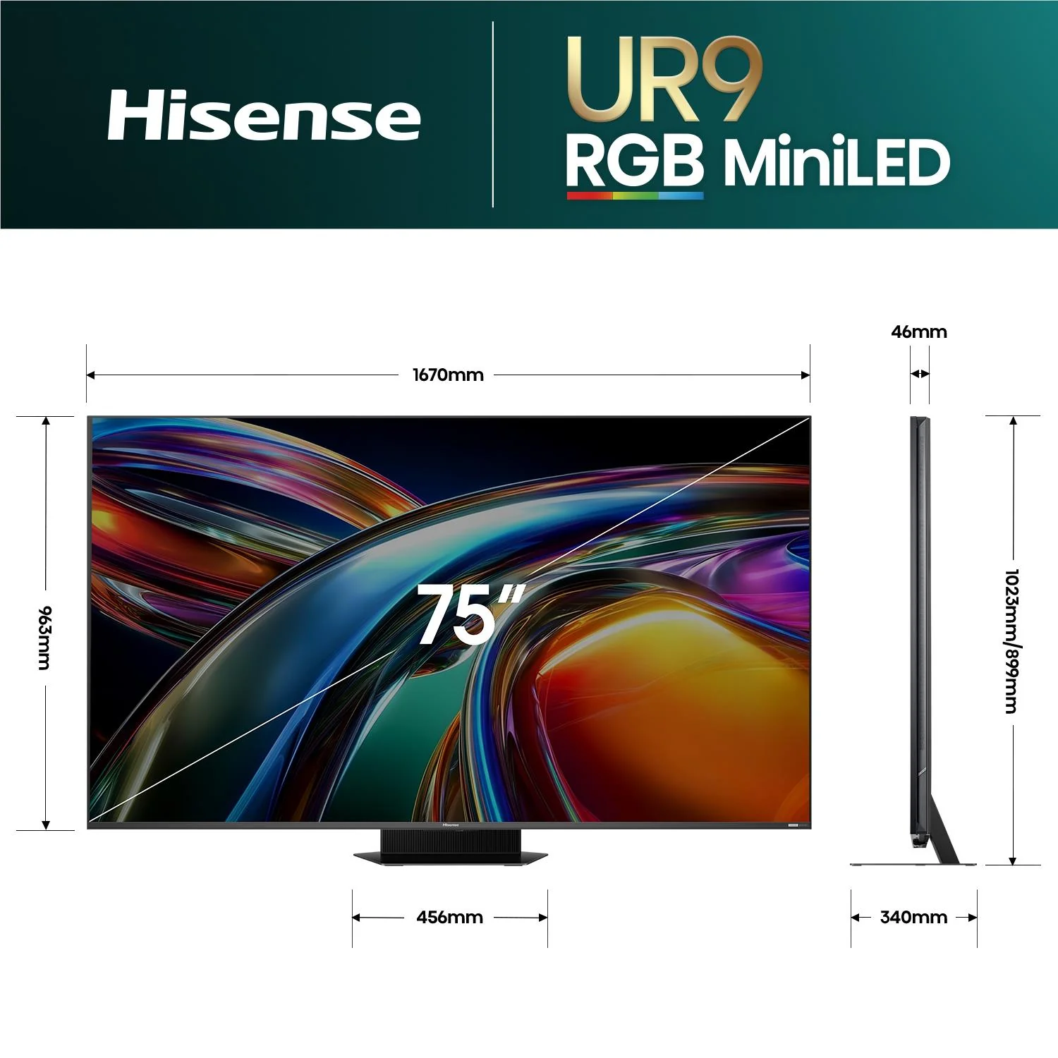 Hisense 75" UR9SAU ULED 4K UHD RGB Mini-LED Smart TV [2026] - Image 5