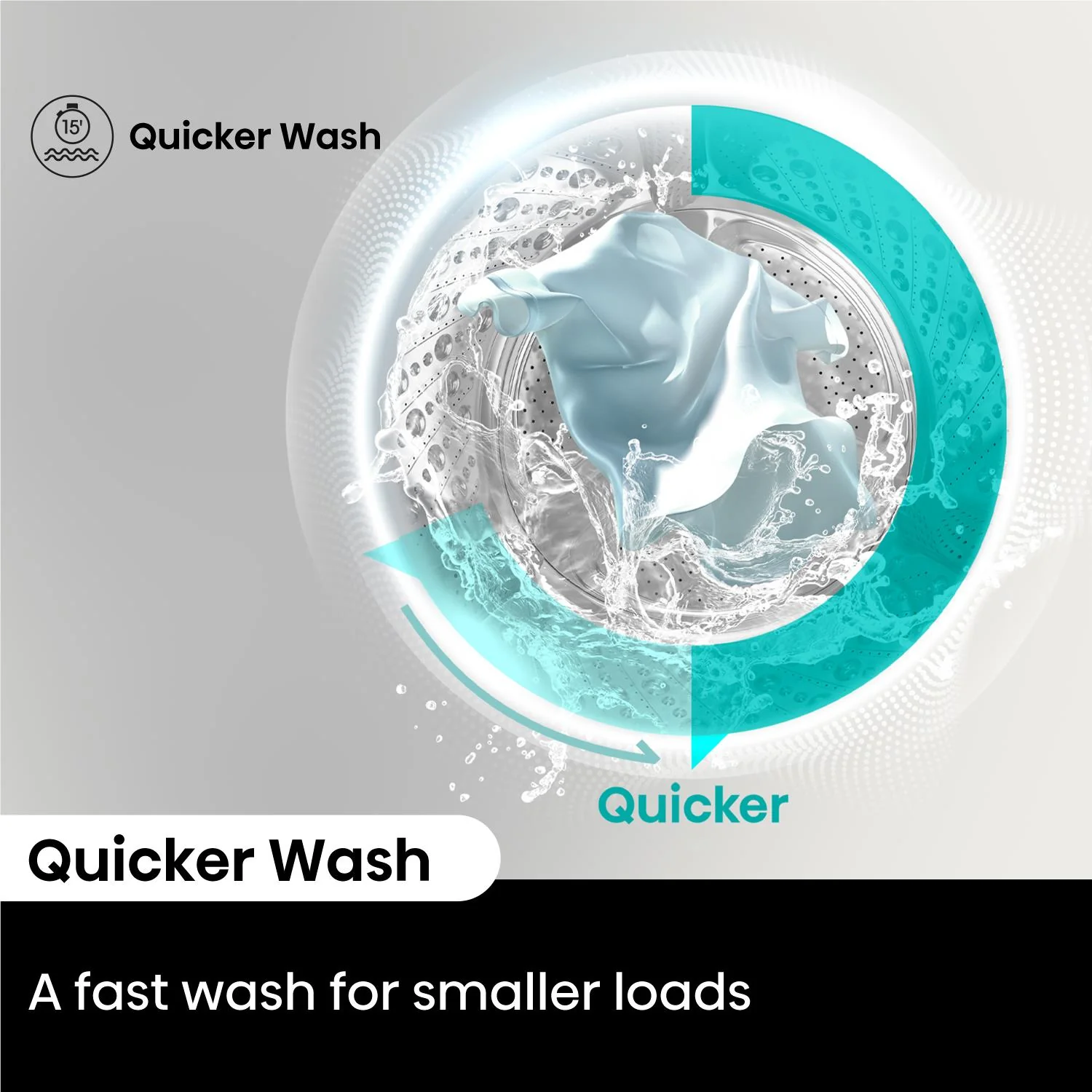 Hisense HWF3S7514X Series 3S 7.5kg Front Load Washing Machine (White) - Image 10