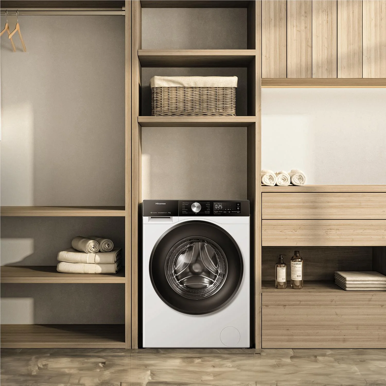 Hisense HWF3S7514X Series 3S 7.5kg Front Load Washing Machine (White) - Image 3