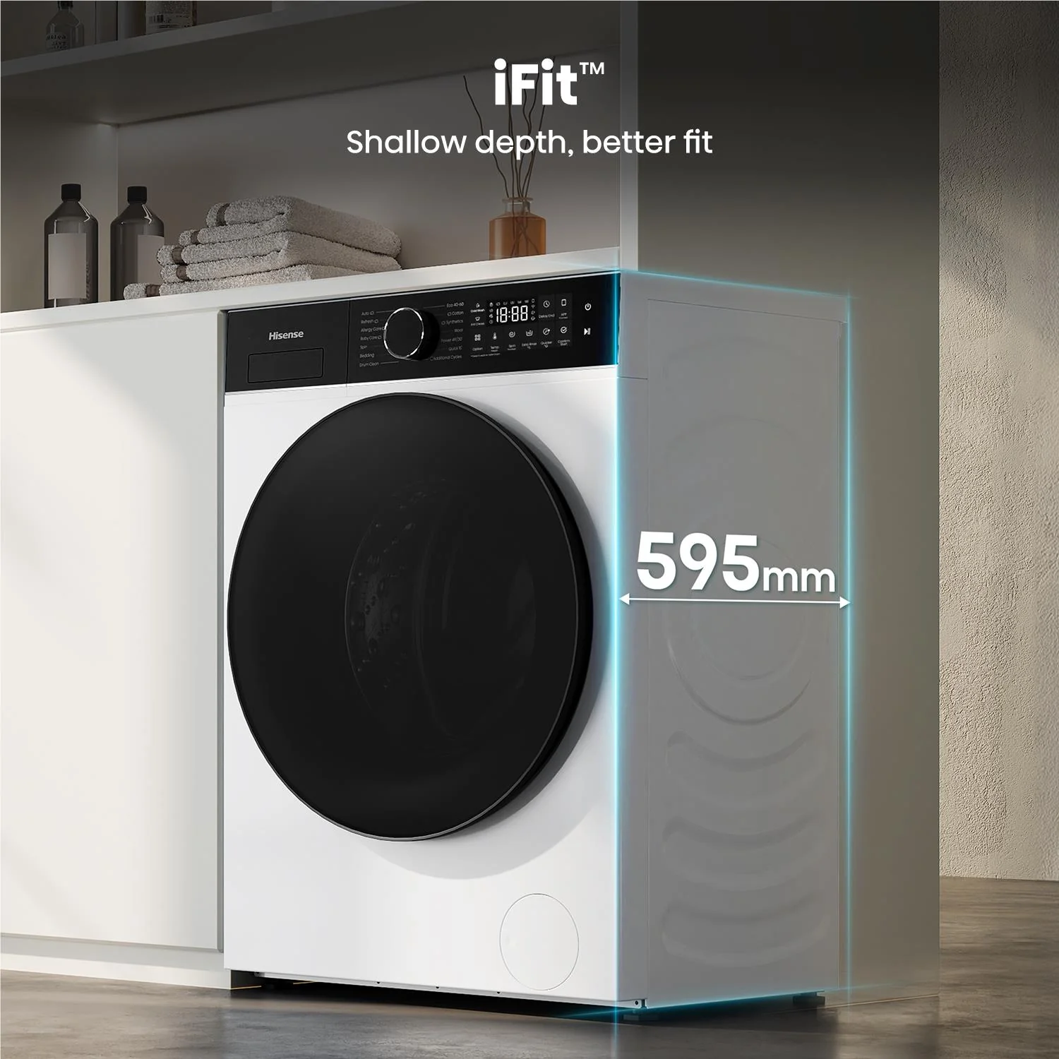 Hisense HWF5i1215 Series 5I 12kg Pure Flat Front Load Washing Machine - Image 5