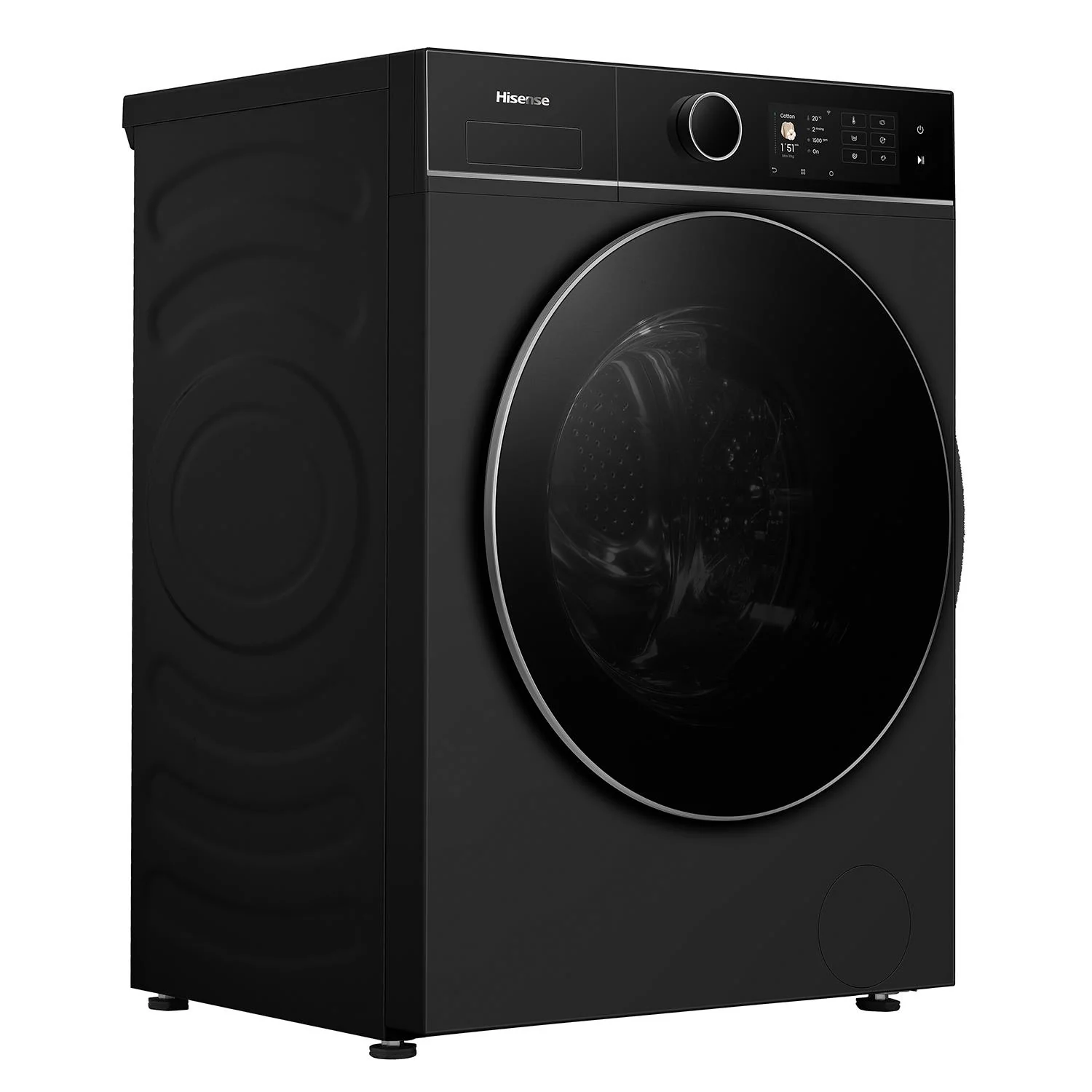 Hisense HWF8i1015BX Series 8I 10kg TFT Front Load Washer (Charcoal Black) - Image 9