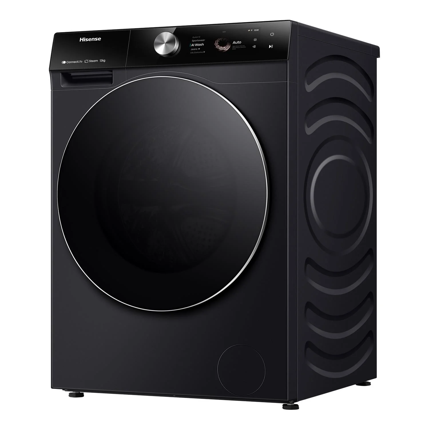 Hisense HWF9S1214BX Series 9S 12kg TFT Front Load Washer (Charcoal Black) - Image 11