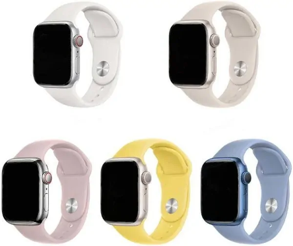Hoco Apple Watch Sport Band for Series 38 / 40 / 41 / 42 mm (Misty Blue) - Image 2