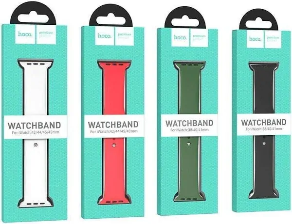 Hoco Apple Watch Sport Band for Series 42 / 44 / 45 / 46 / 49 mm (Starlight) - Image 3