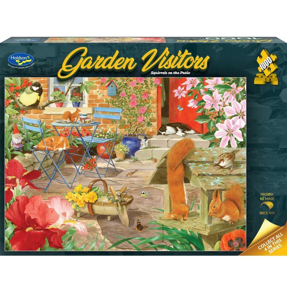 Holdson 1000pc Garden Visitors Squirrels Puzzle - Image 3