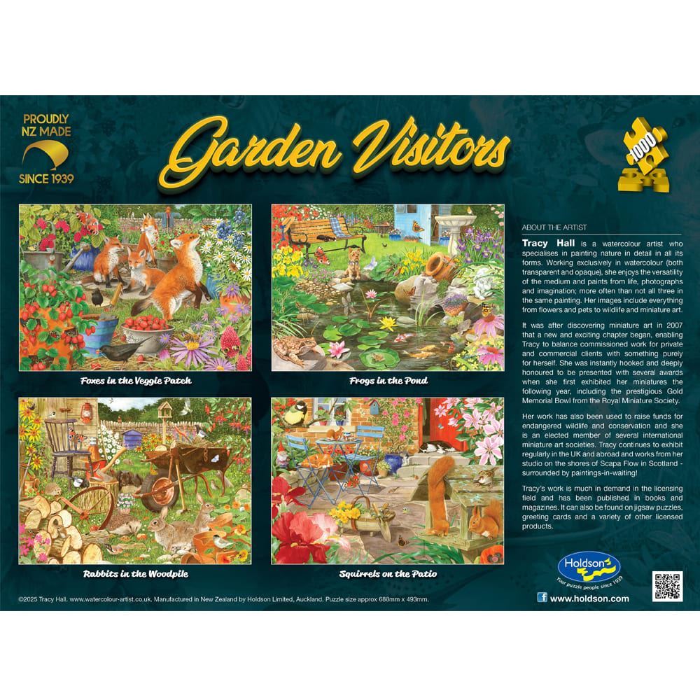 Holdson 1000pc Garden Visitors Squirrels Puzzle - Image 4