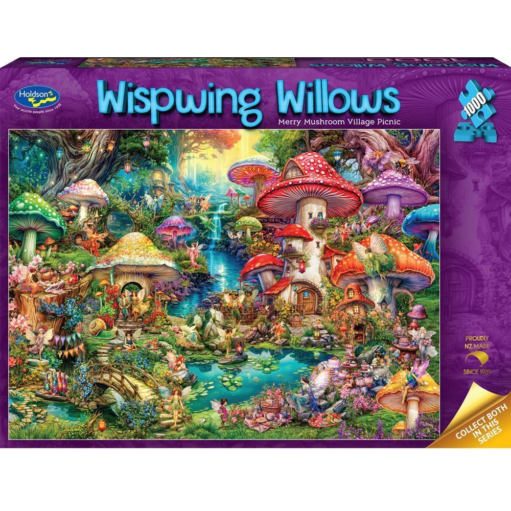 Holdson 1000pc Wispwing Willows Village Picnc Puzzle - Image 3