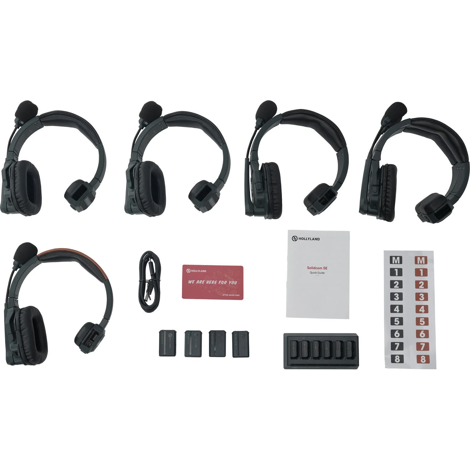 Hollyland Solidcom SE Global 5S 5-Person Full-Duplex Single-Ear Noise-Cancelling Headset Intercom System (2.4 GHz) - Image 9