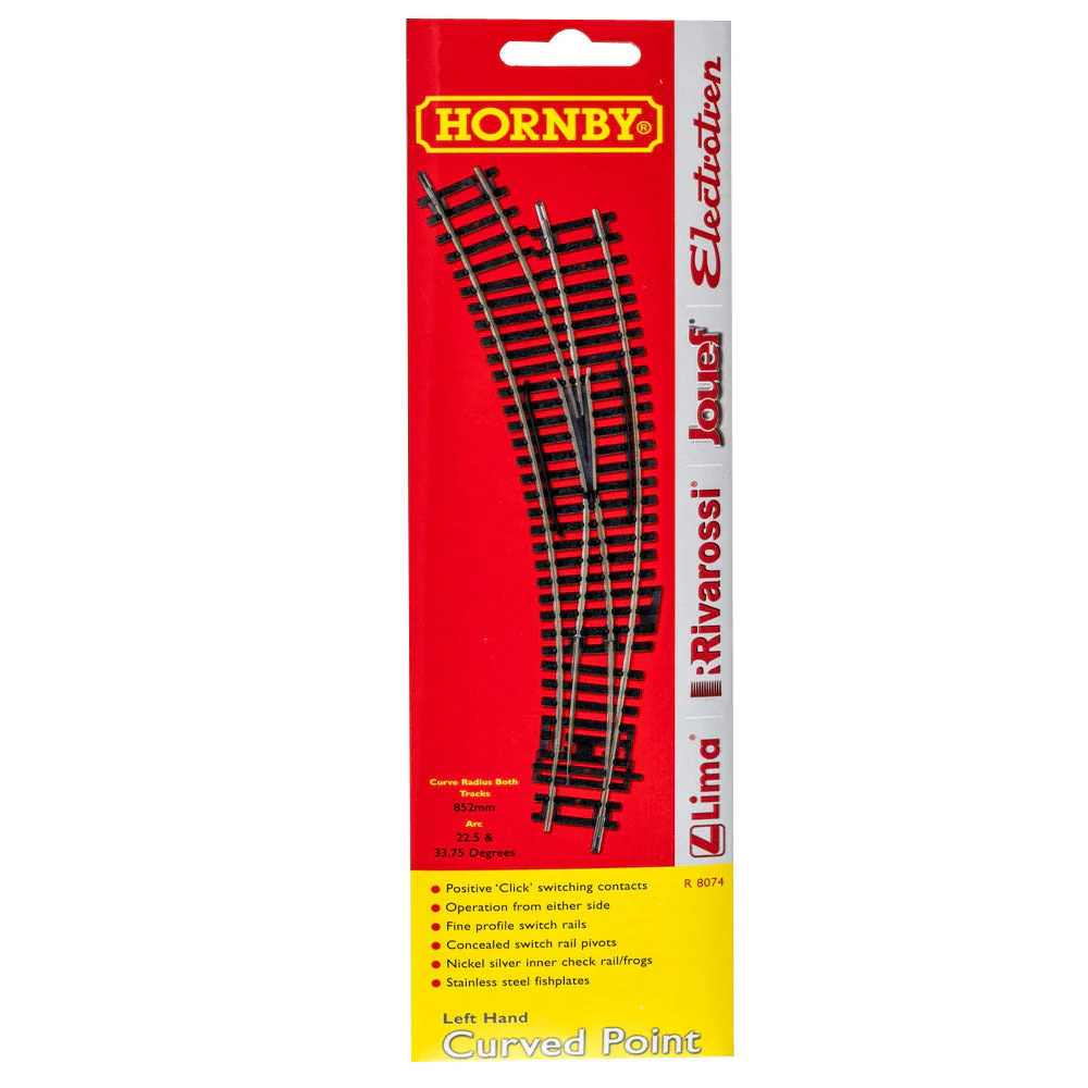 Hornby OO L/H Curved Point Crossing - Image 2
