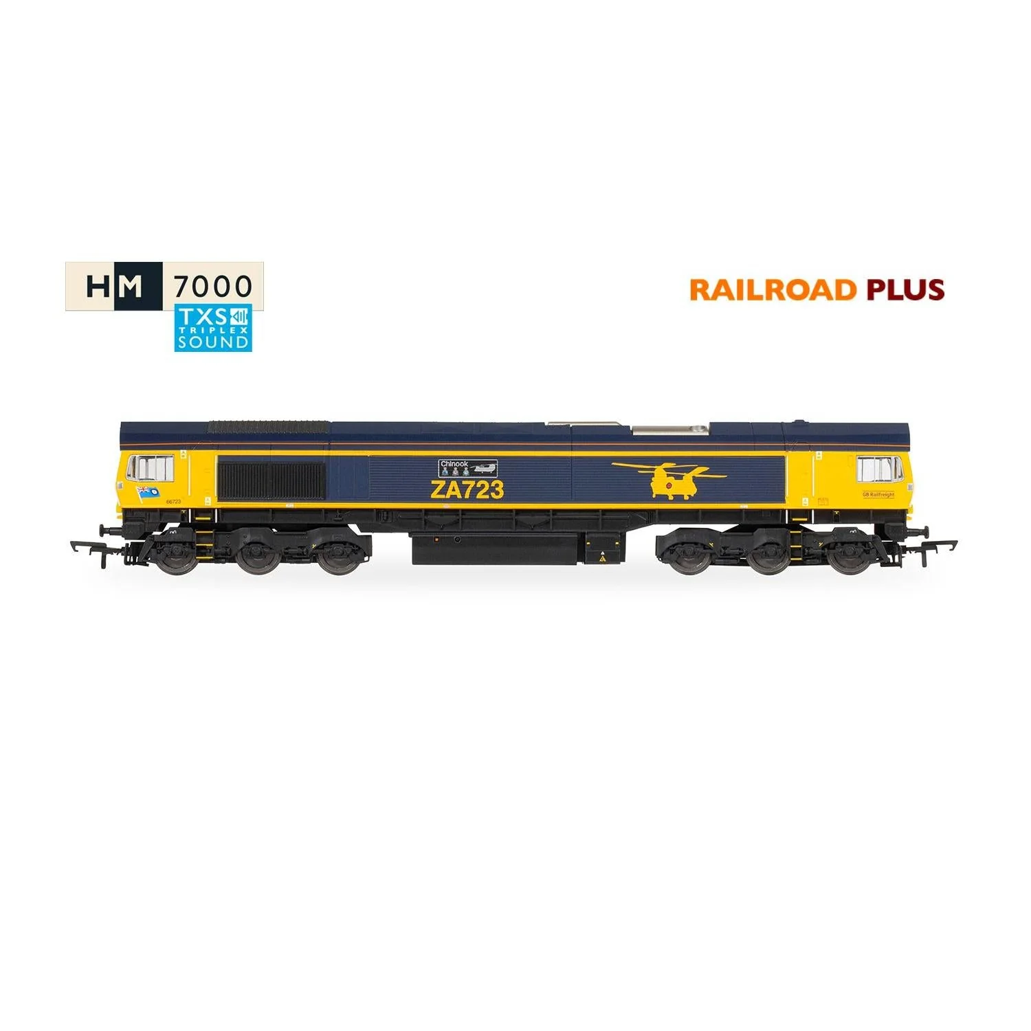 Hornby OO Railroad Plus with Sound GBRF Class 66 - Image 2