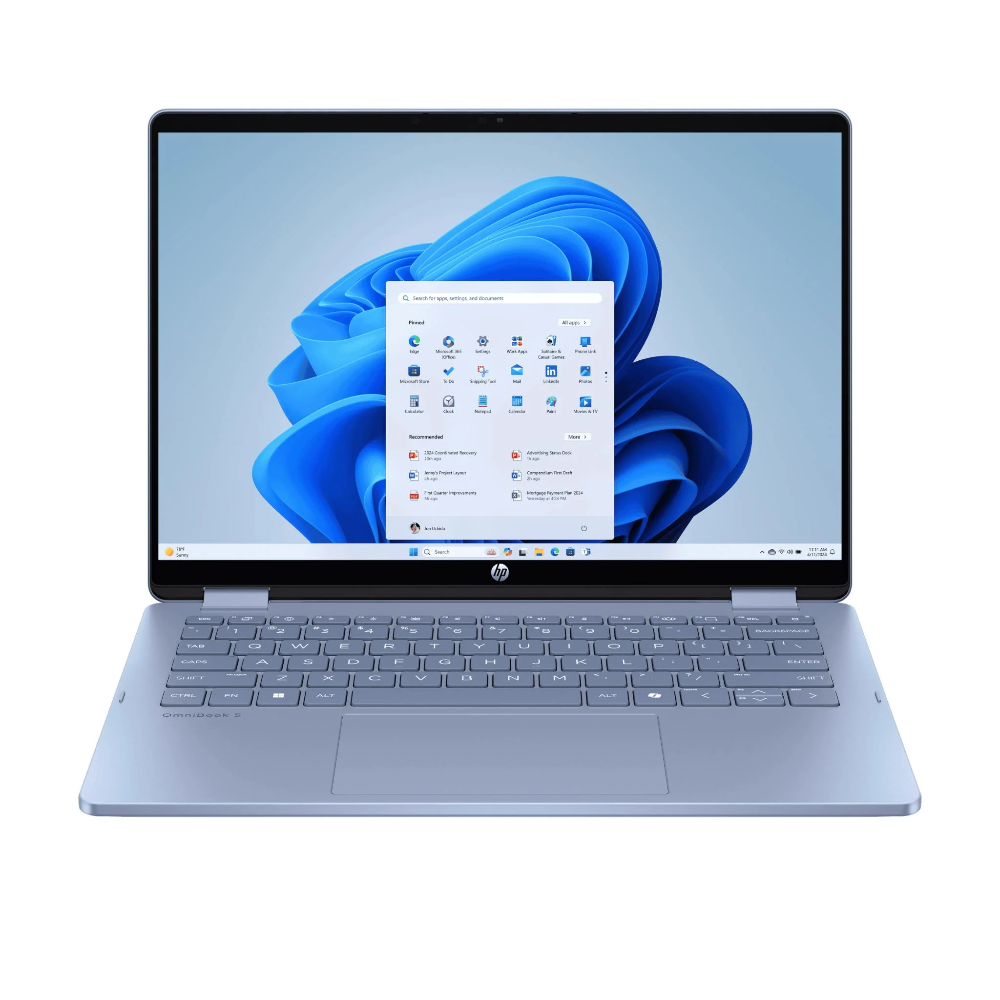 HP OmniBook 5 Flip 14" WUXGA 2-in-1 Laptop (Intel Core 5)[256GB/Blue] - Image 2