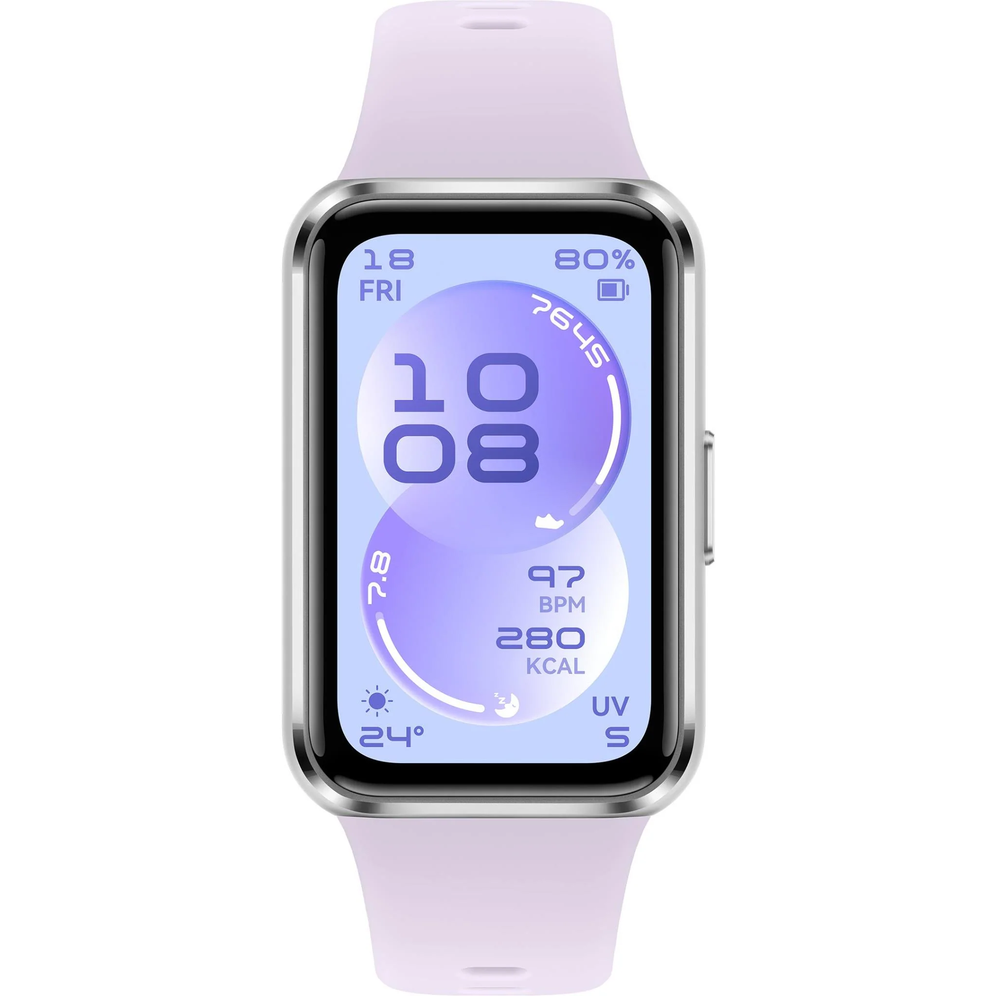 Huawei Band 11 Aluminium Alloy Case with Fluoroelastomer Strap (Purple) - Image 2