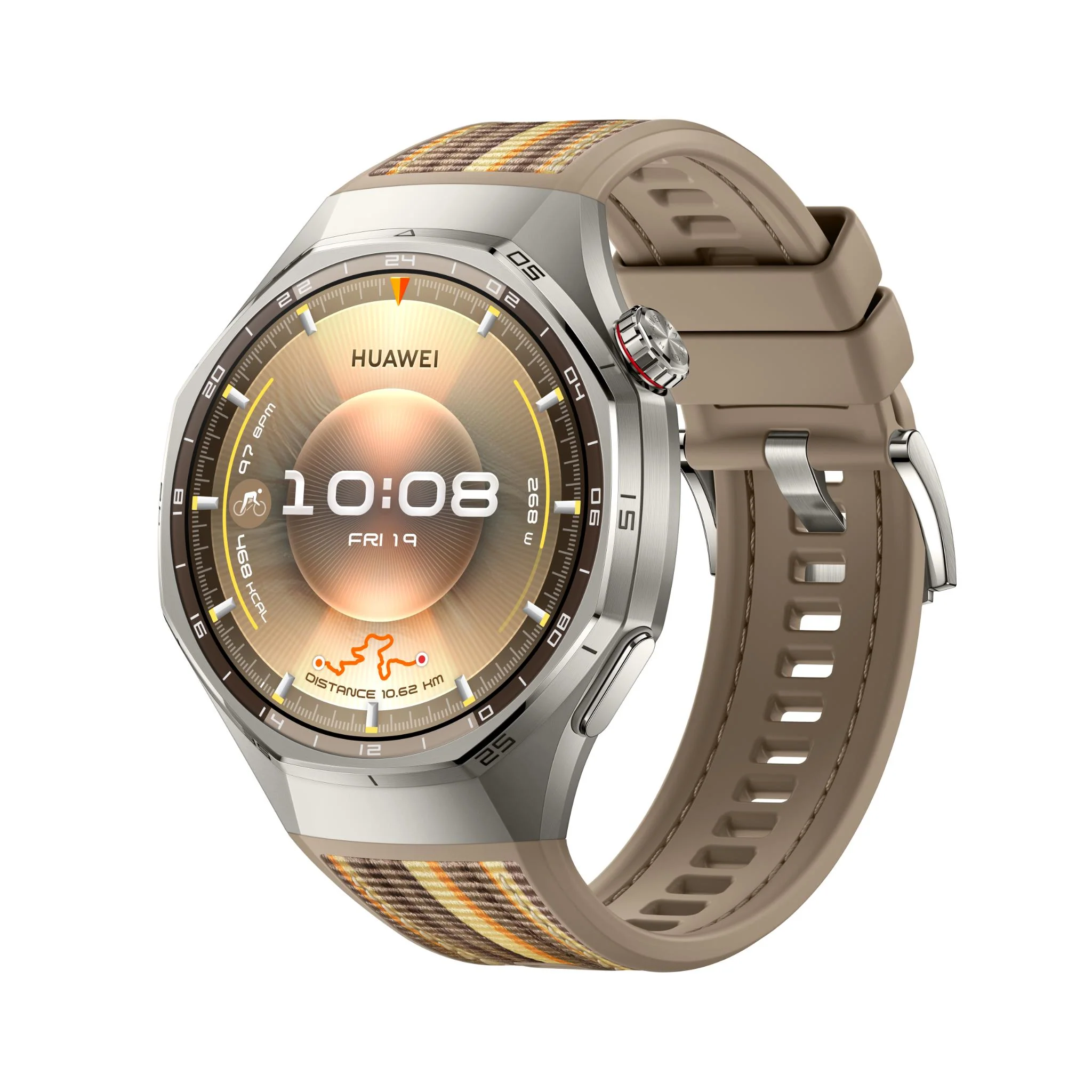 Huawei Watch GT 6 Pro 46mm (Brown Composite Woven Strap)