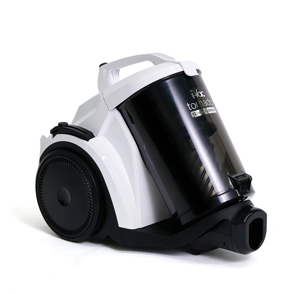 i-Vac Tornado Bagless 1800W Vacuum Cleaner 1.5m Hose 1.6L Black/White - Image 3