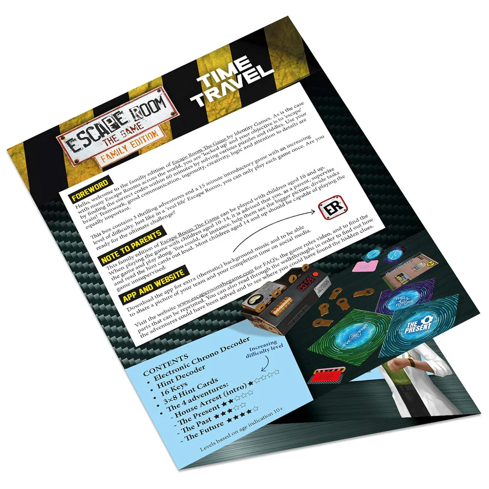 Identity Games Escape Room Family Time Travel Kids/Family Fun Board Game 10y+ - Image 2