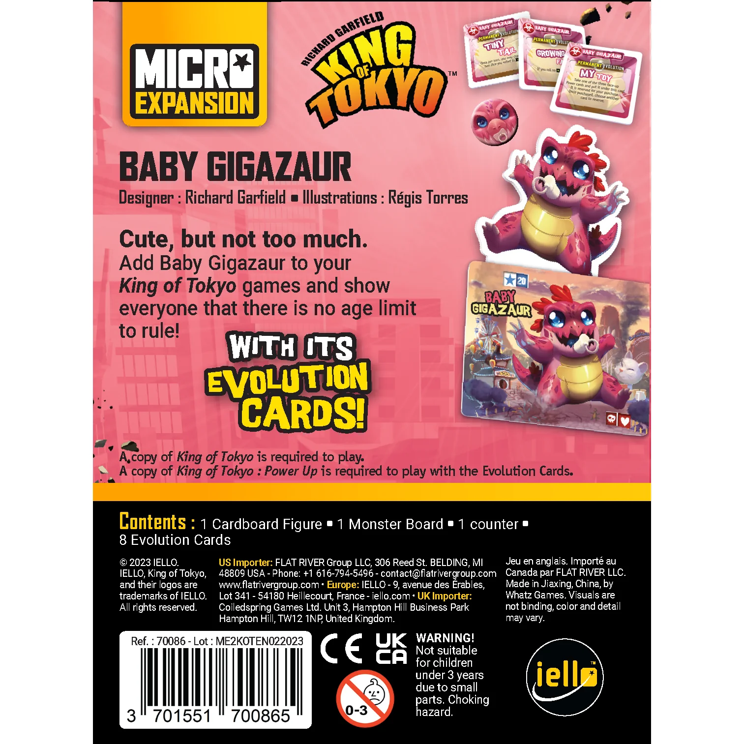 Iello King of Tokyo BABY GIGAZAUR Game - Image 3