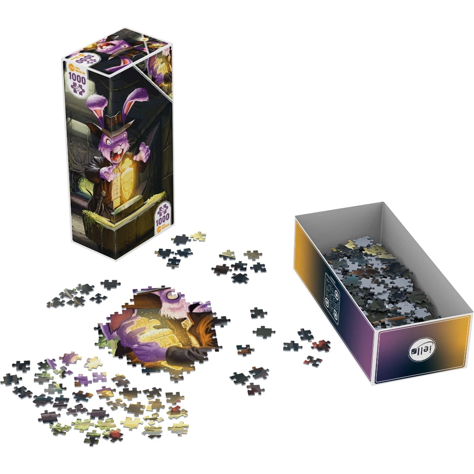 IELLO Puzzle Twist Bunny Kingdom Explorer 1000-Pieces - Image 3