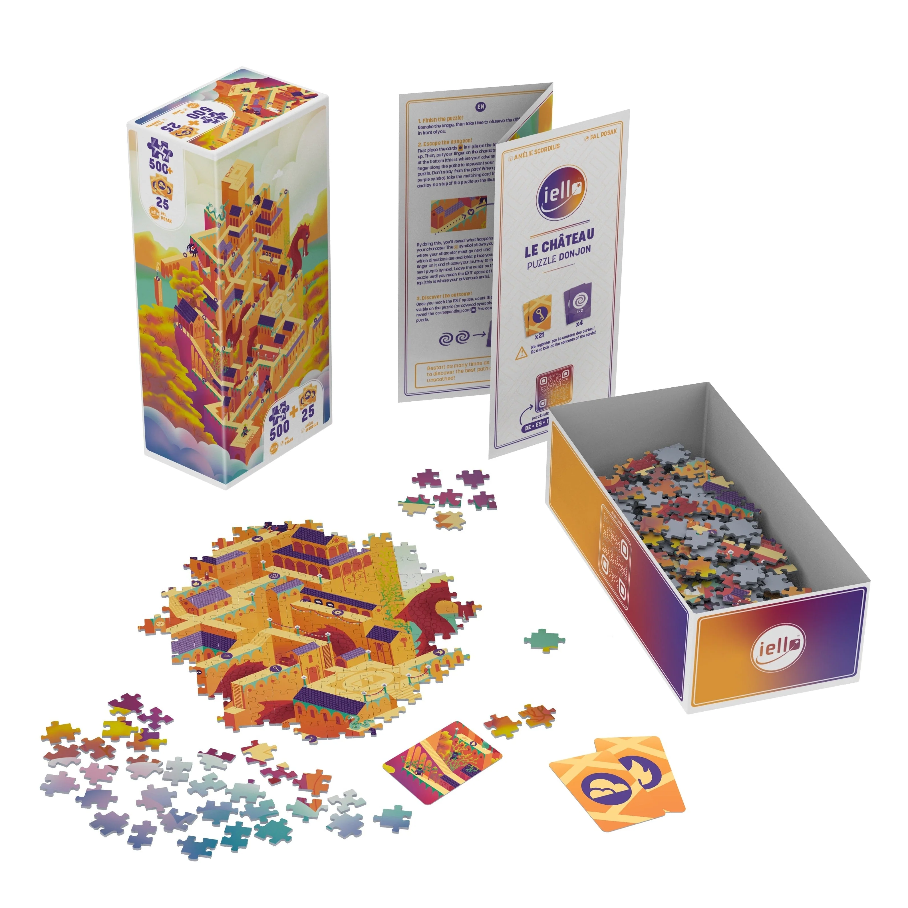 IELLO Puzzle Universe Play Donjon Chateau #5 500 pieces - Image 2