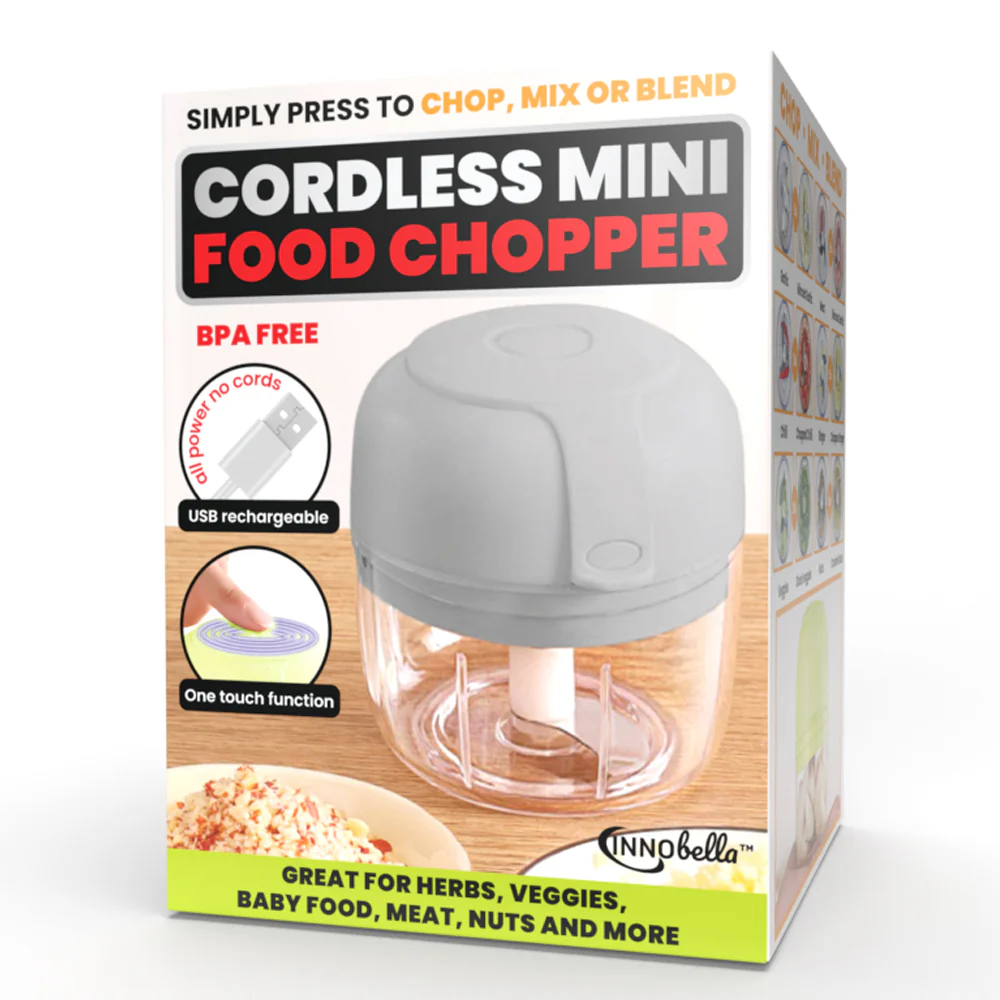 Innobella Cordless Mini Food Chopper 220ml (Green) - Image 4
