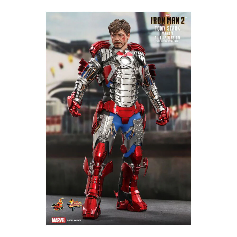 Iron Man 2 Tony Stark Mark V Suit Up 1:6th Scale Collectable - Image 5