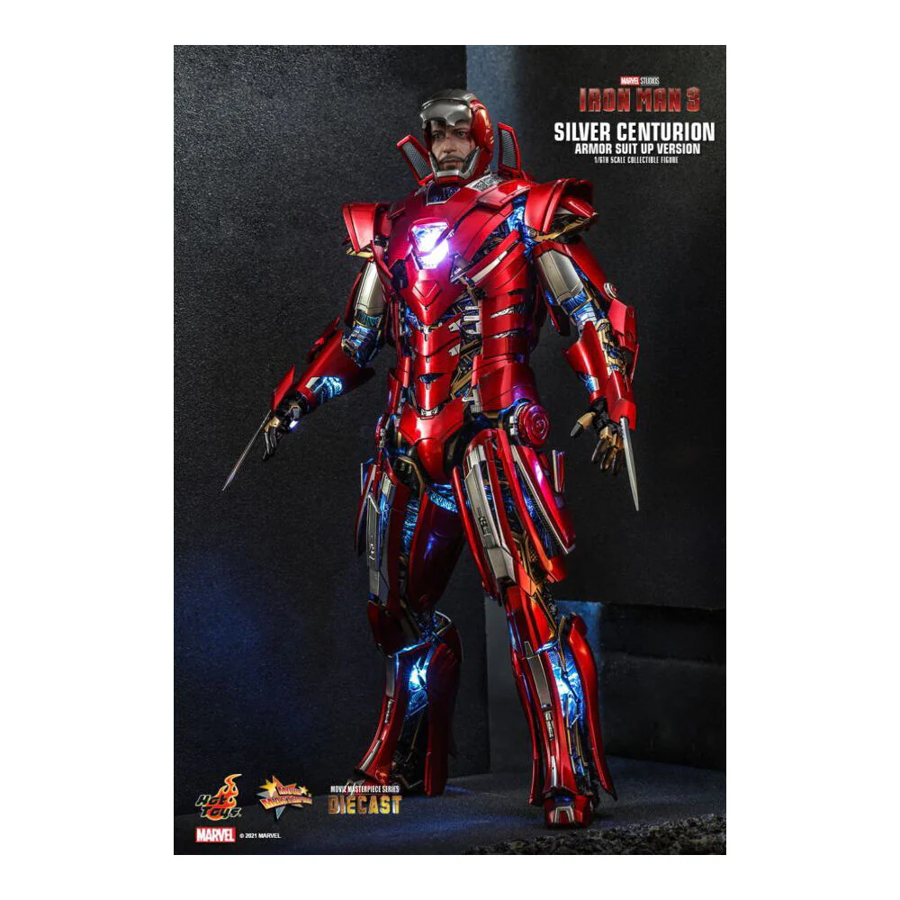Iron Man 3 Silver Centurion Armor SuitUp 1:6 Scale Statue Action Figure - Image 2