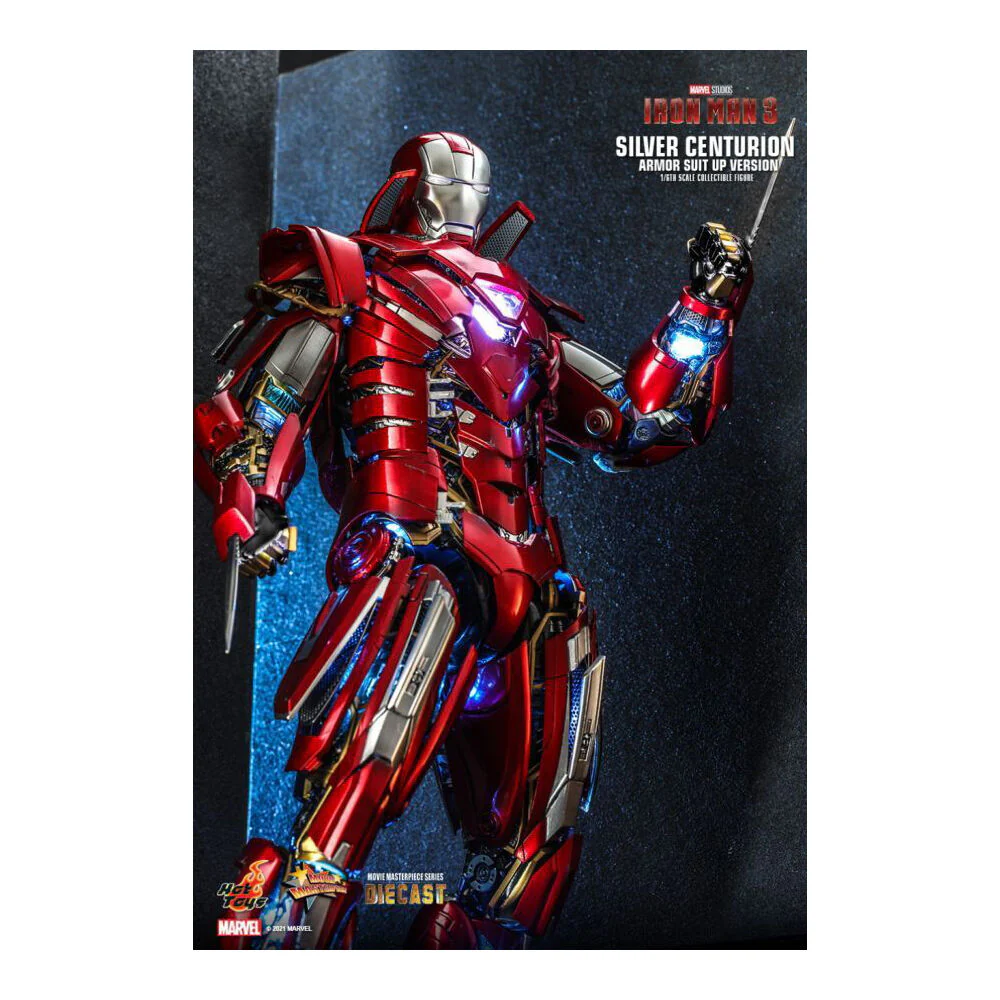 Iron Man 3 Silver Centurion Armor SuitUp 1:6 Scale Statue Action Figure - Image 6