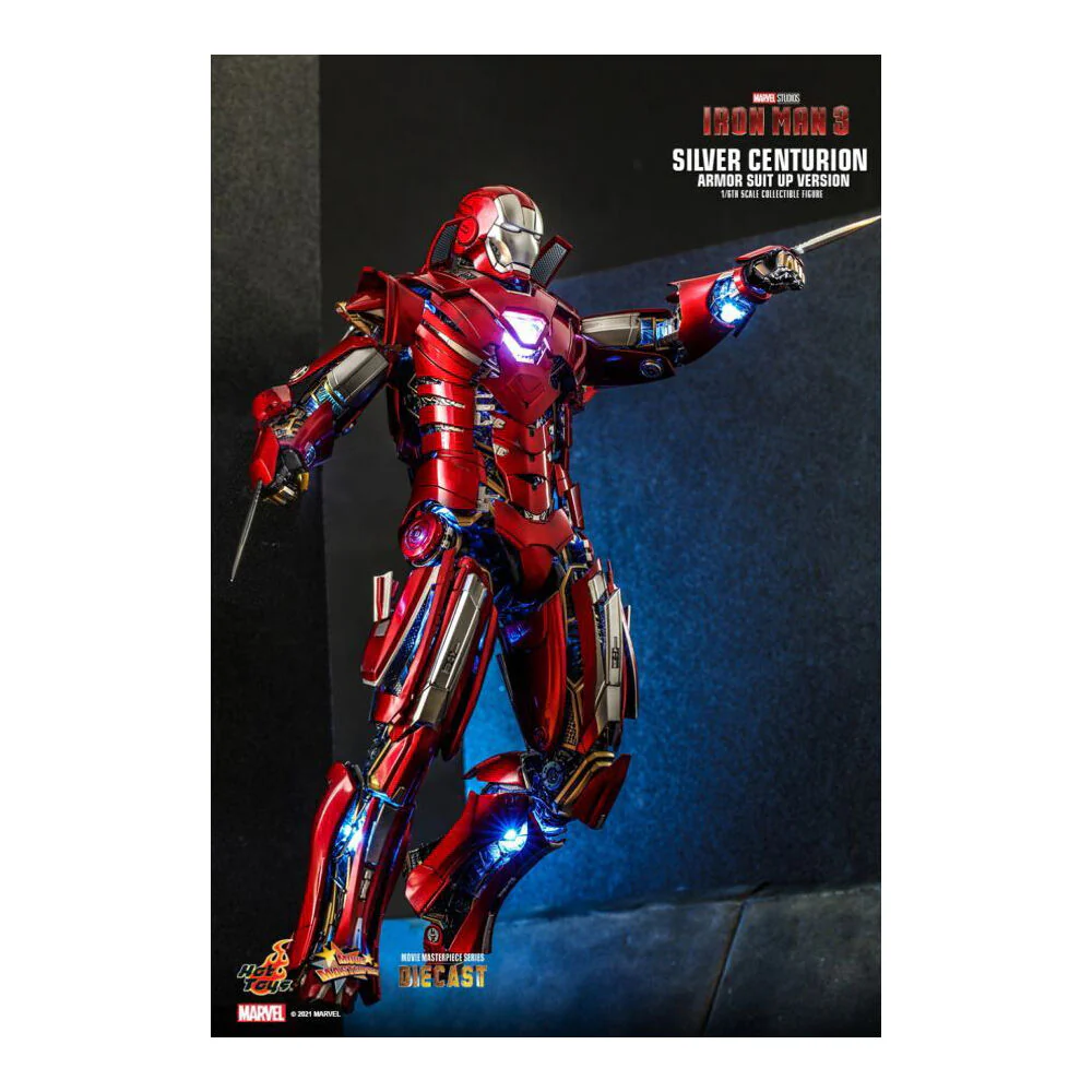 Iron Man 3 Silver Centurion Armor SuitUp 1:6 Scale Statue Action Figure - Image 7