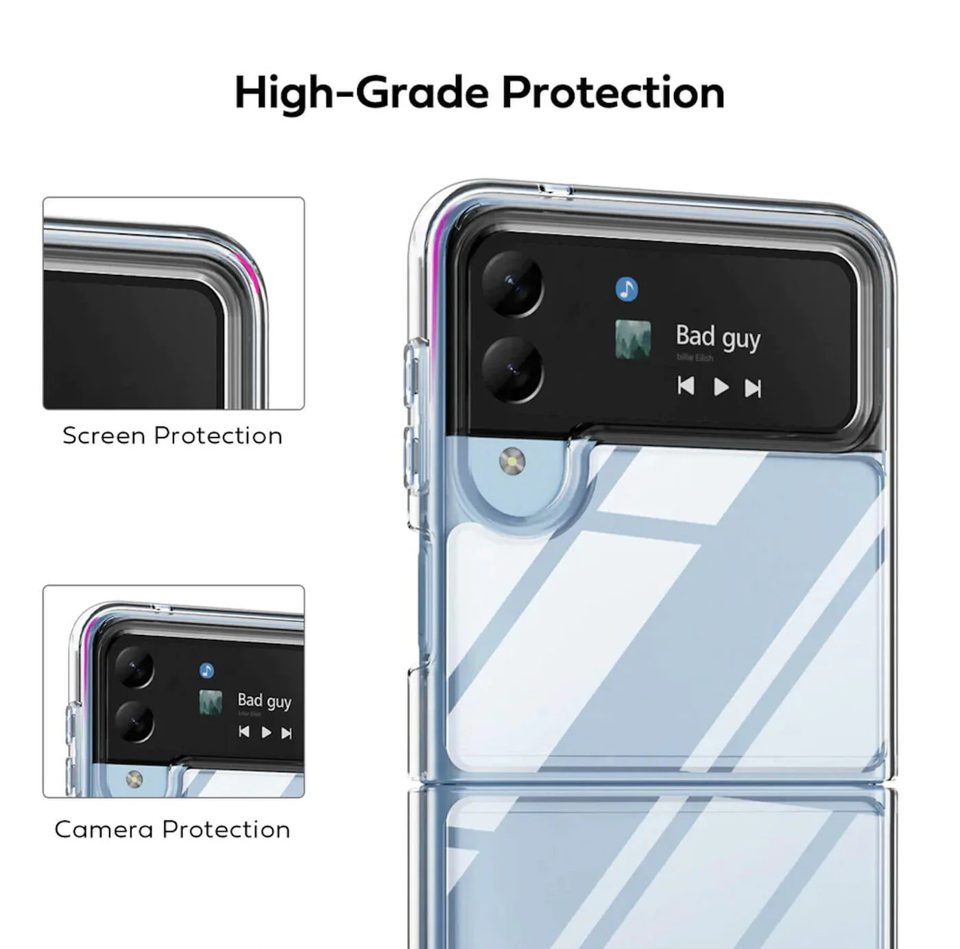 iShield Crystal Palace Clear Case Samsung Z Flip 4 - Image 2