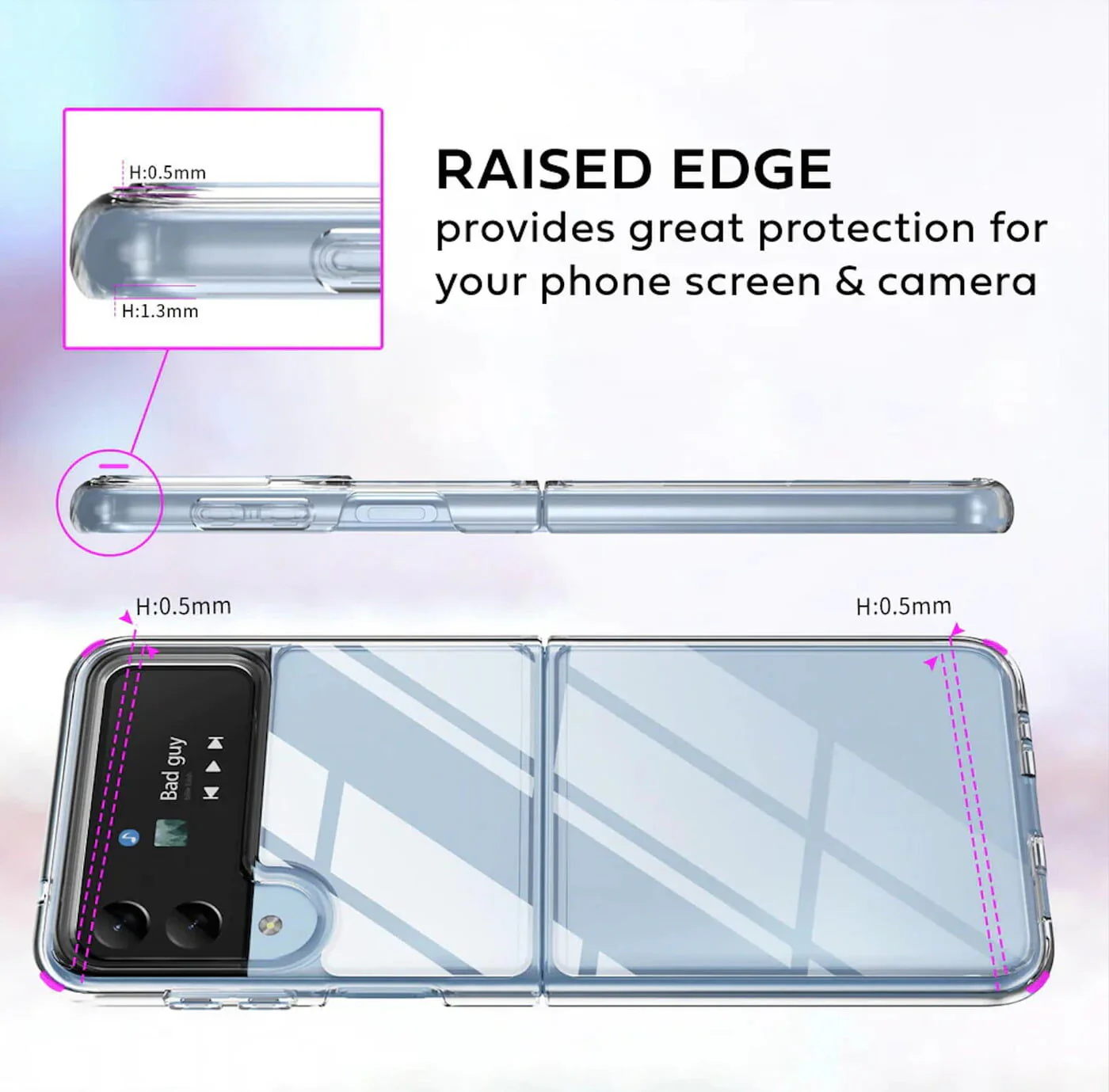 iShield Crystal Palace Clear Case Samsung Z Flip 4 - Image 3