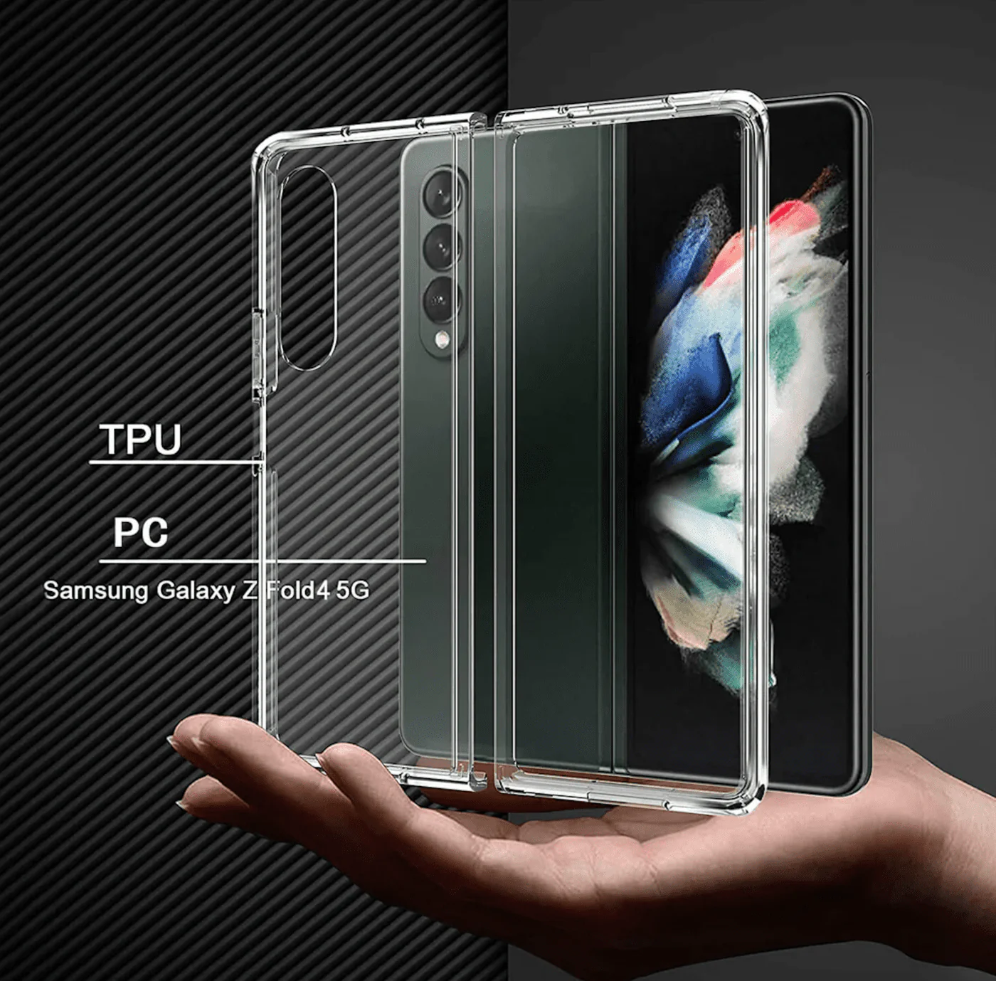iShield Crystal Palace Clear Case Samsung Z Fold 4 - Image 2