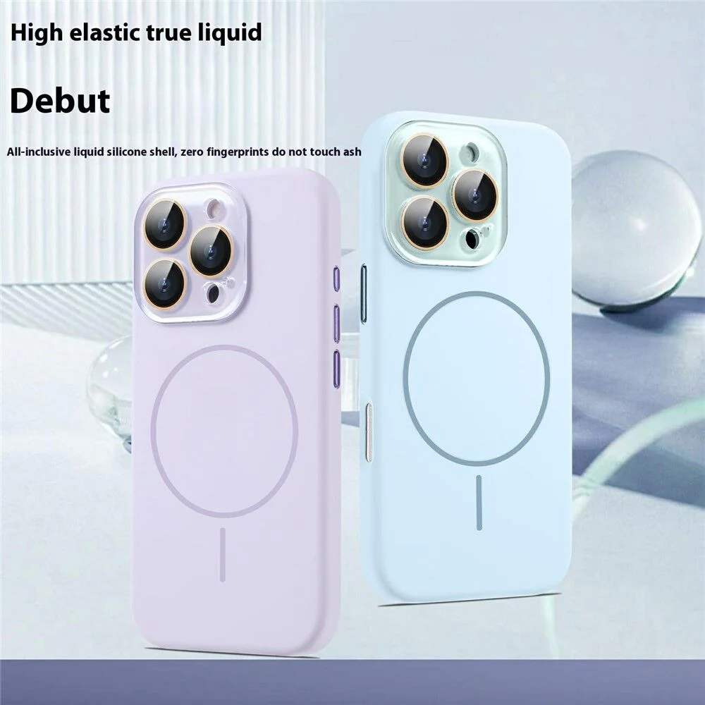 iShield Ultra MagSafe Liquid Silicon Snap Case iPhone 16 Pro Max White - Image 3
