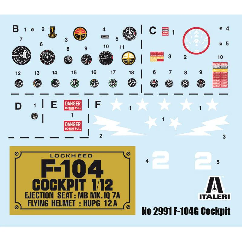 Italeri 1/12 F-104G Cockpit - Image 3