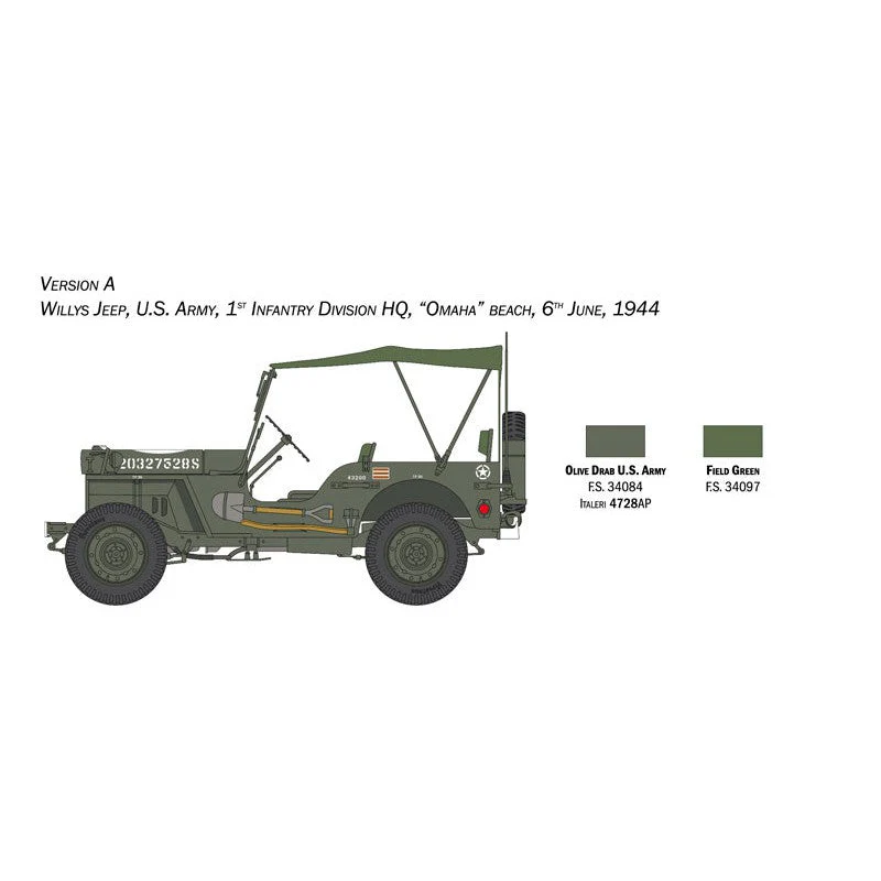 Italeri 1/24 Willys Jeep MB 19412021 80th Anniversary - Image 4