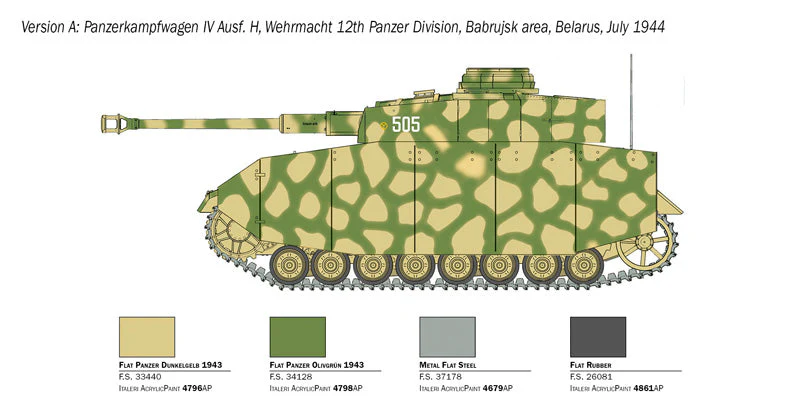 Italeri 1/35 Pz. Kpfw. IV Ausf. H - Image 4
