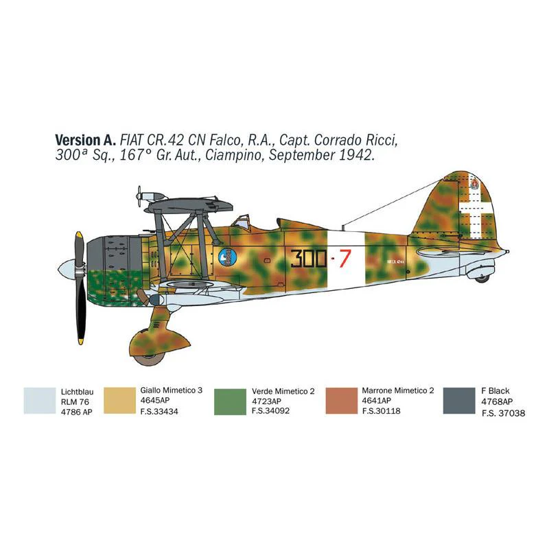 Italeri 1/72 FIAT CR.42 CN Falco Night Fighter - Image 4