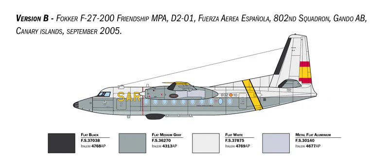Italeri 1/72 Fokker F-27 Maritime Patrol - Image 5