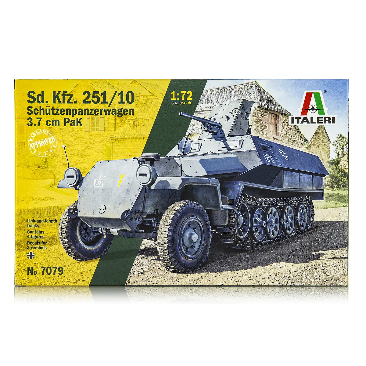 Italeri 1/72 Sd.Kfz. 251/10 Scaled Plastic Model Kit