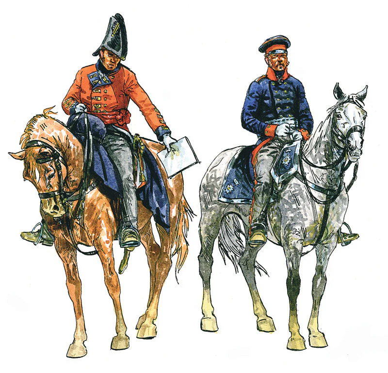 Italeri 1/72 Waterloo British and Prussian General Staff Napoleonic Wars - Image 3